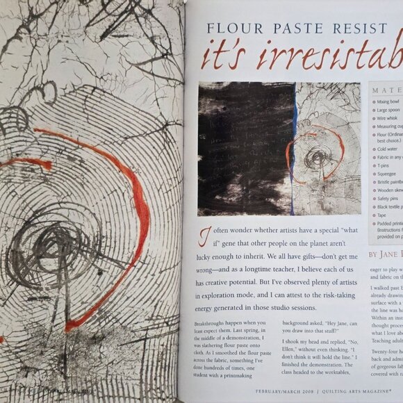 Quilting Arts Magazine February March 2008 39 tips for free motion quilting - Picture 10 of 16